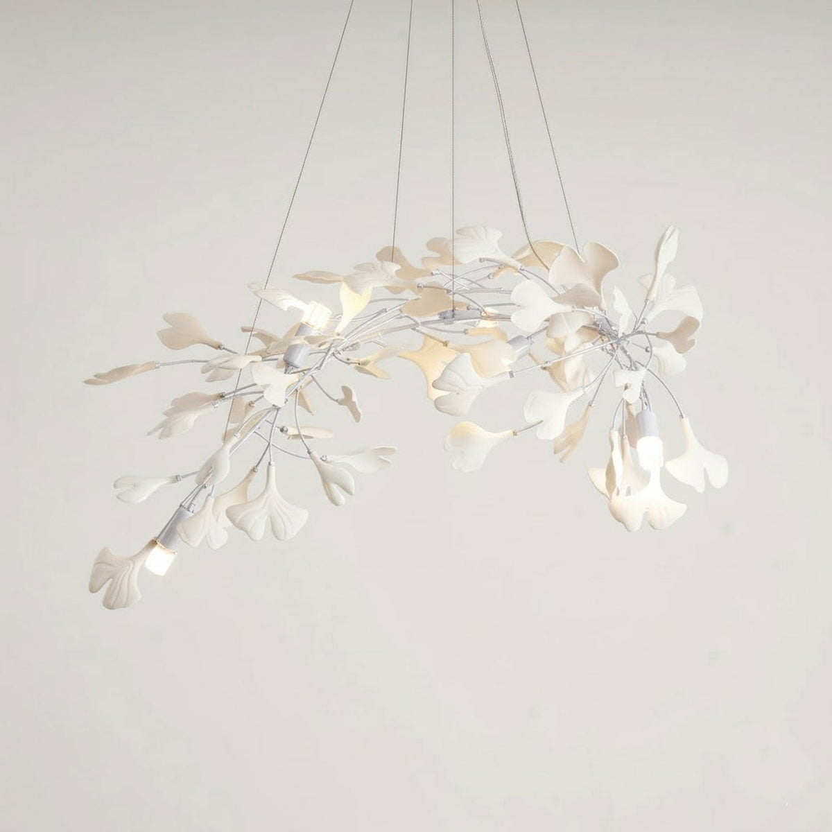 Gingko Ceramic Branch Chandelier A