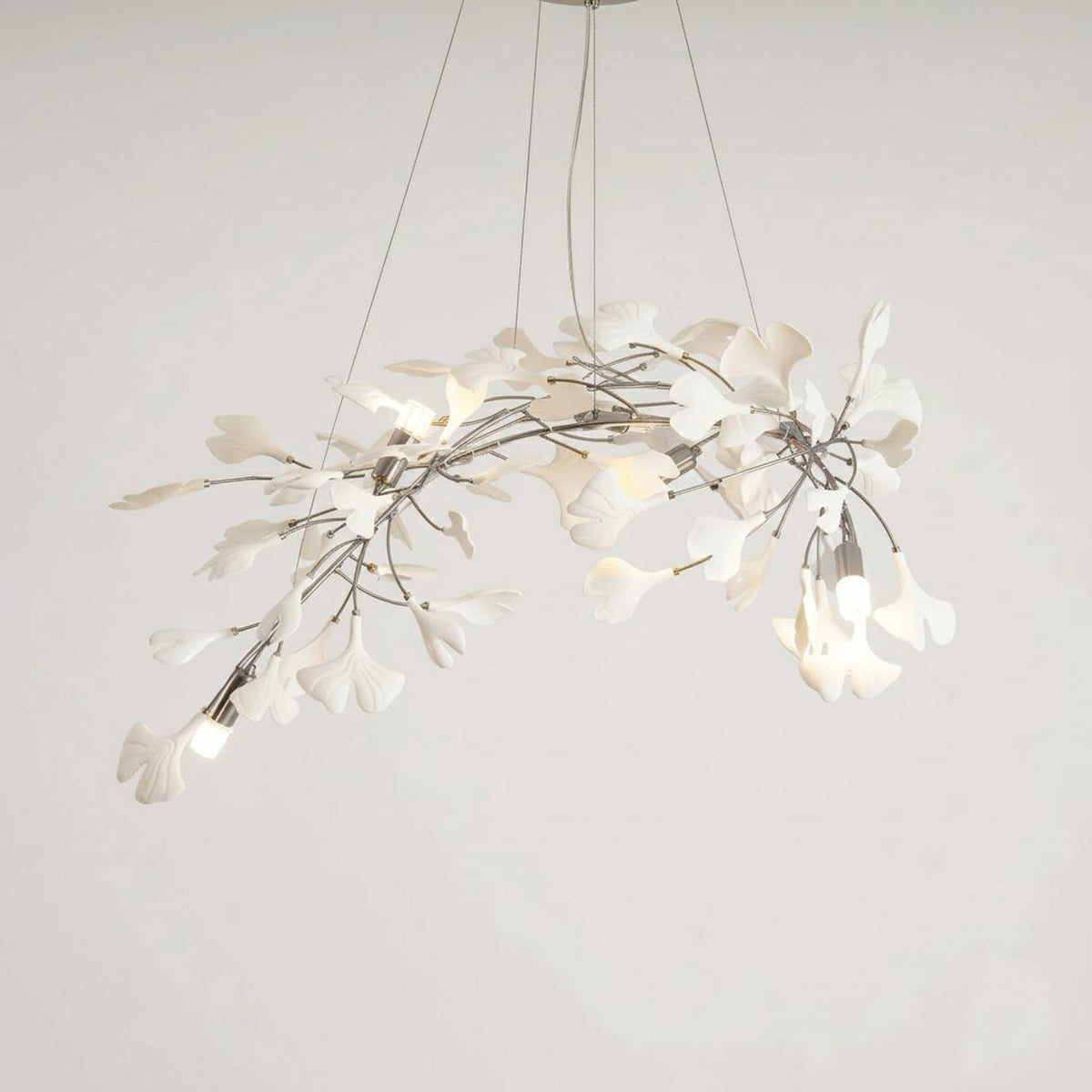 Gingko Ceramic Branch Chandelier A