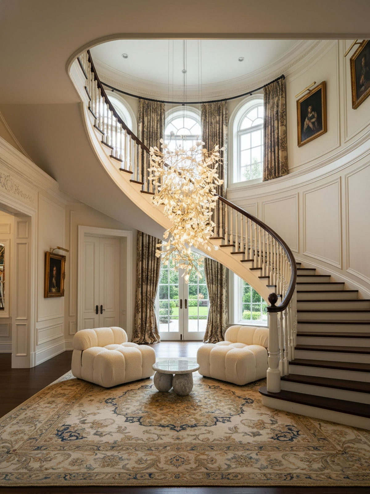 Gingko Ceramic Branch Chandelier F