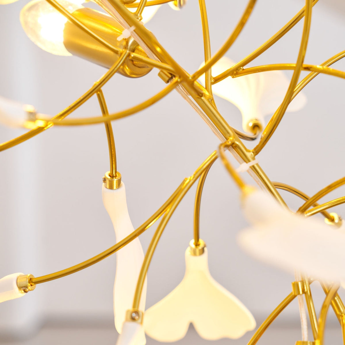 Gingko Ceramic Branch Chandelier F