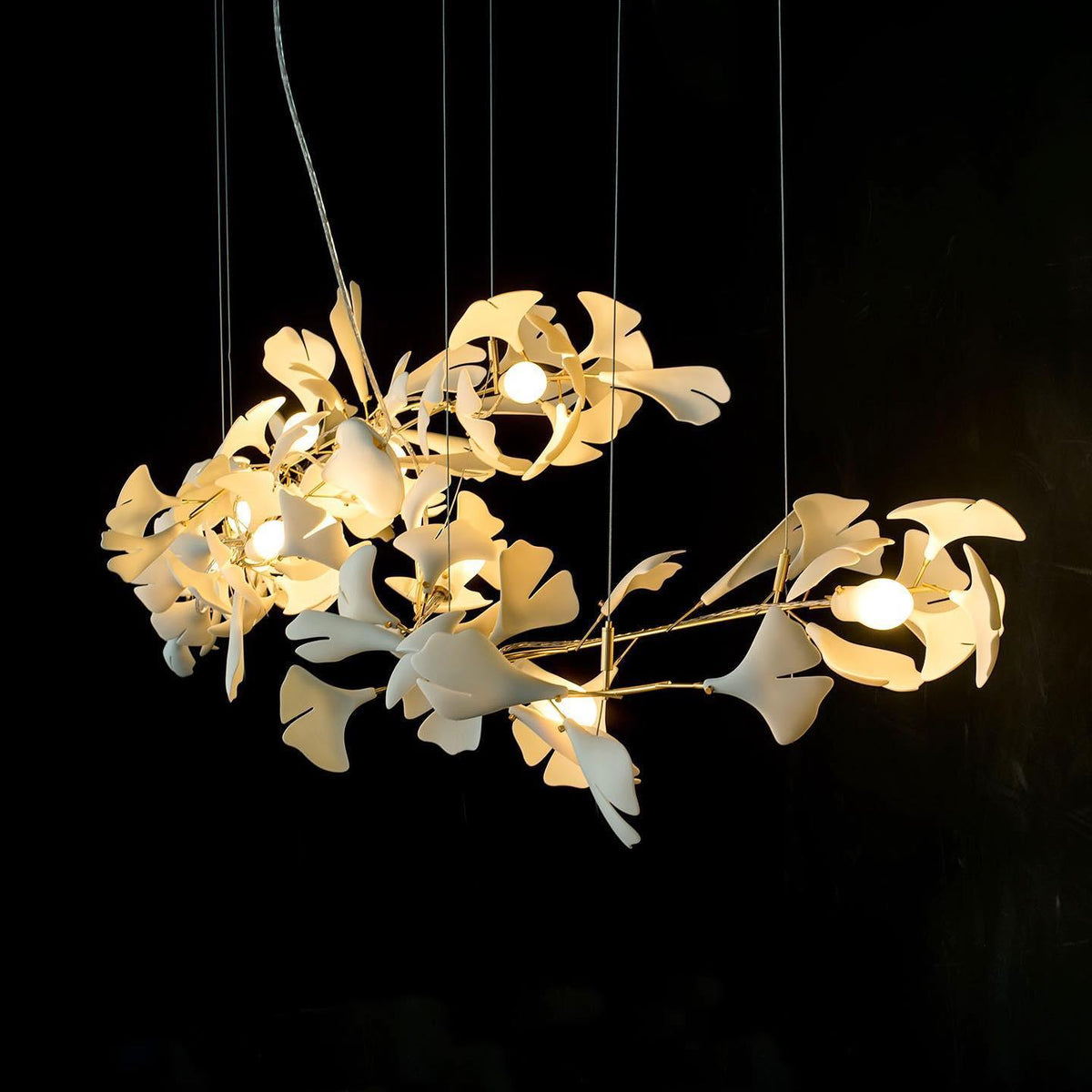 Gingko Ceramic Branch Chandelier A