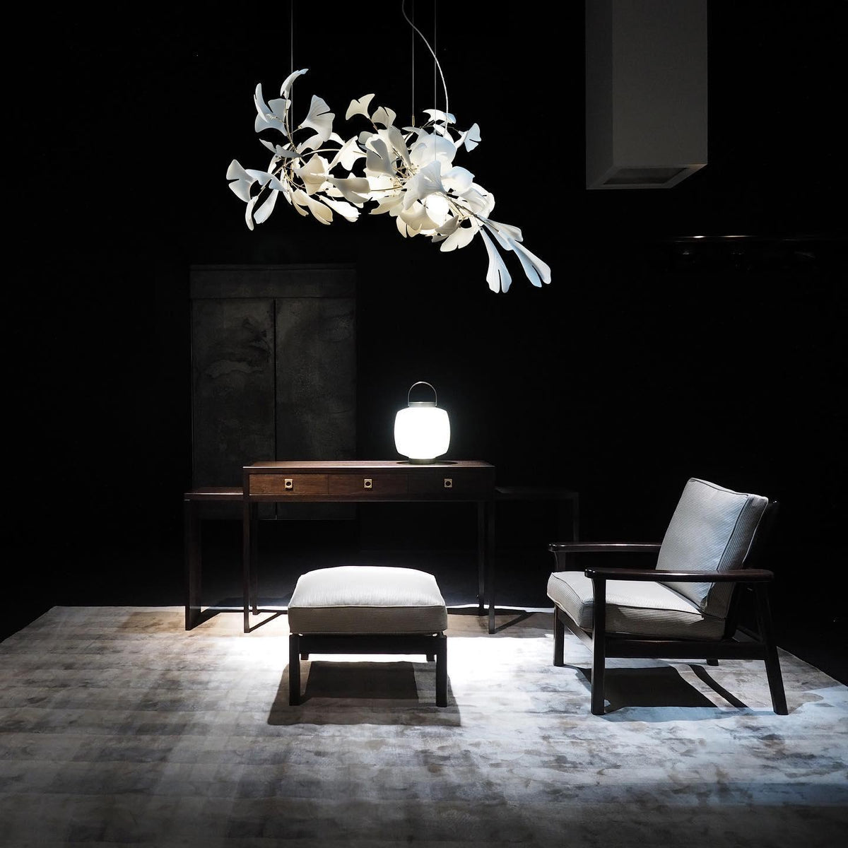 Gingko Ceramic Branch Chandelier A
