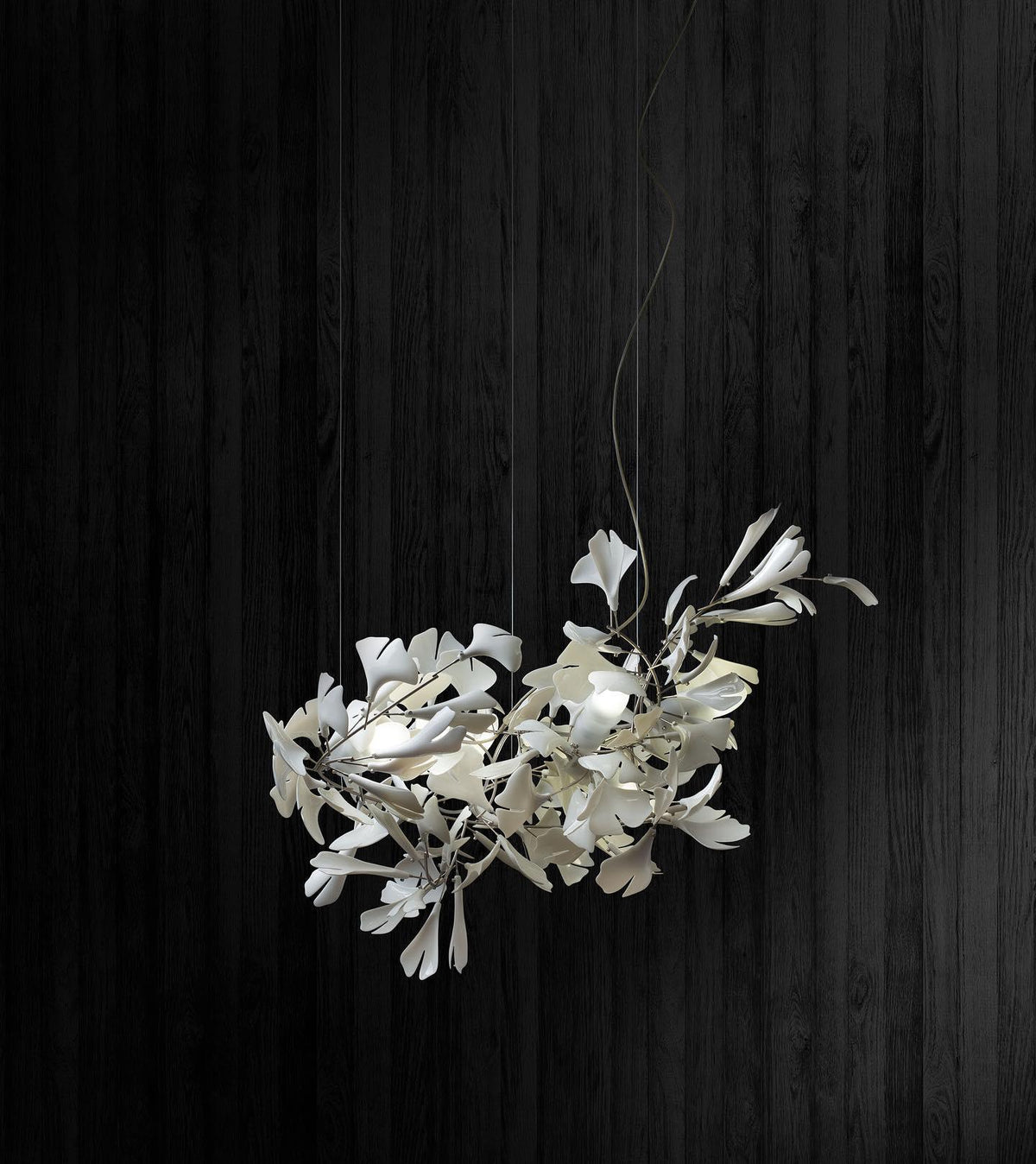 Gingko Ceramic Branch Chandelier A