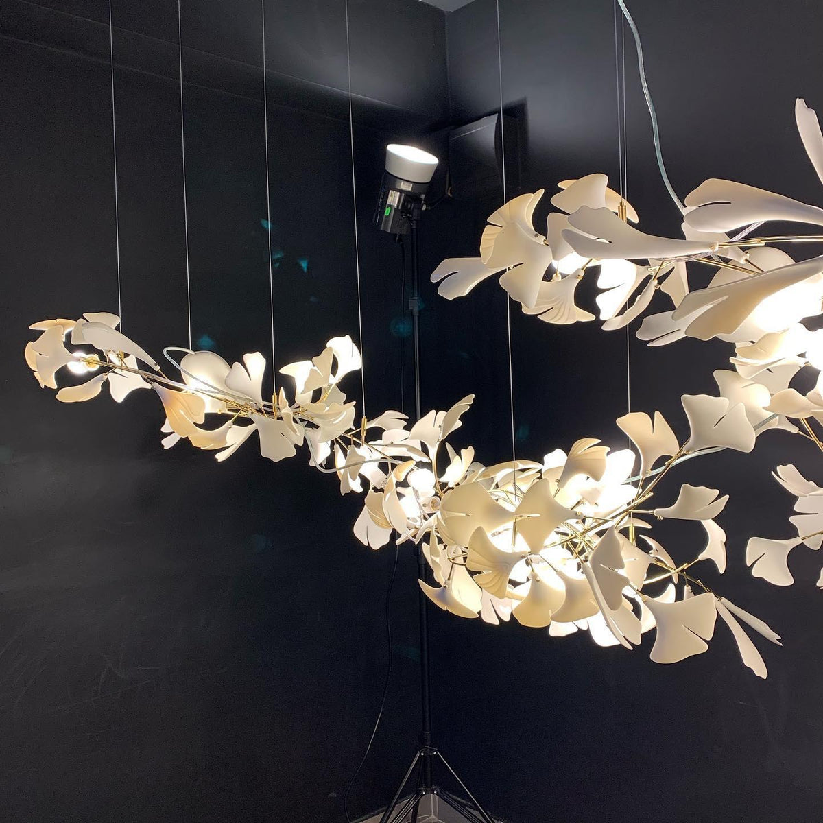 Gingko Ceramic Branch Chandelier A