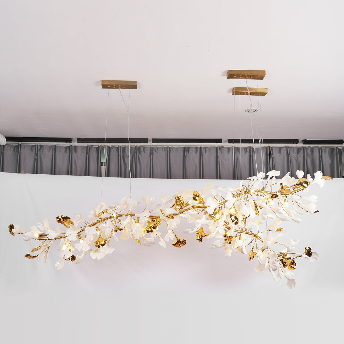 Gingko Ceramic Branch Chandelier A