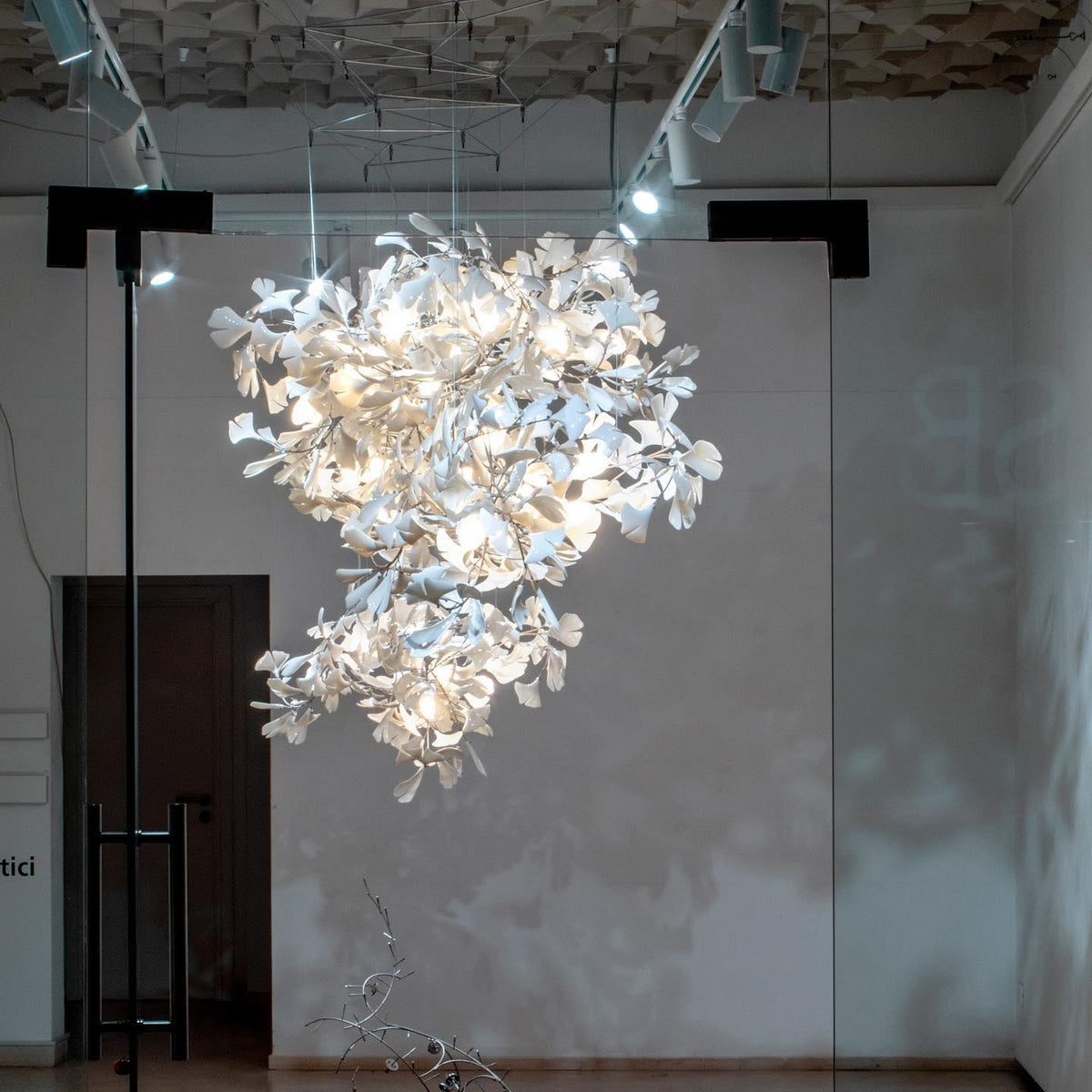 Gingko Ceramic Branch Chandelier A