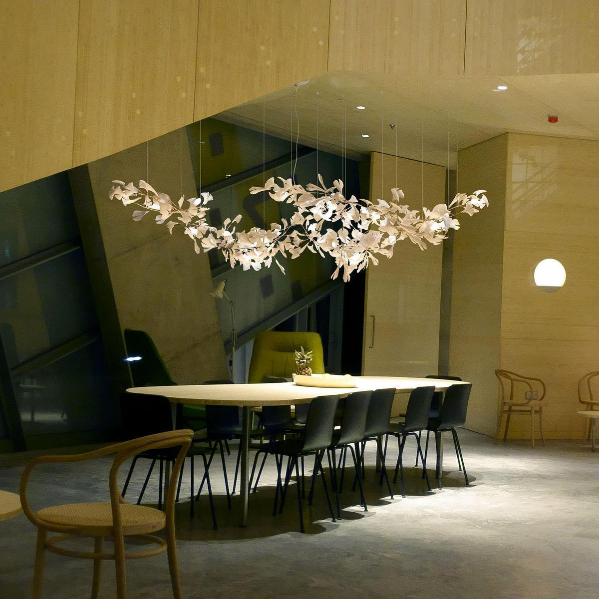 Gingko Ceramic Branch Chandelier A