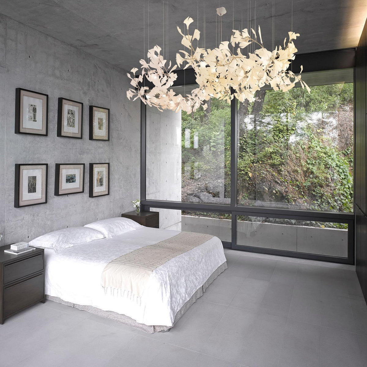Gingko Ceramic Branch Chandelier A