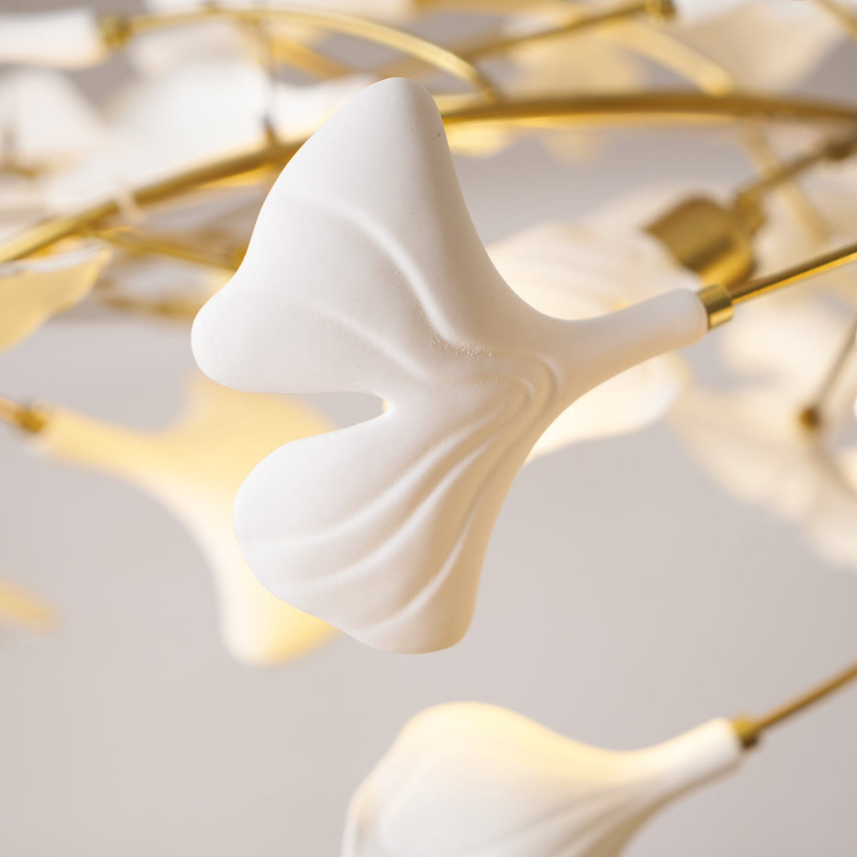 Gingko Ceramic Branch Chandelier A