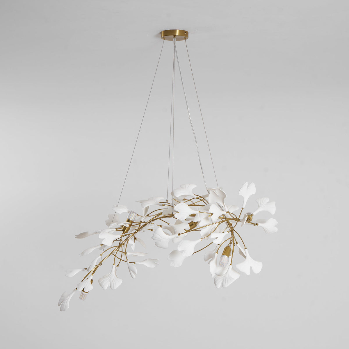 Gingko Ceramic Branch Chandelier A