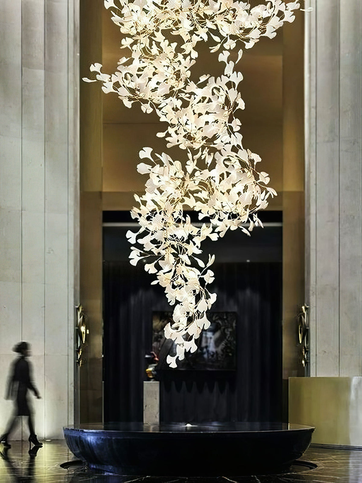 Gingko Ceramic Branch Chandelier F