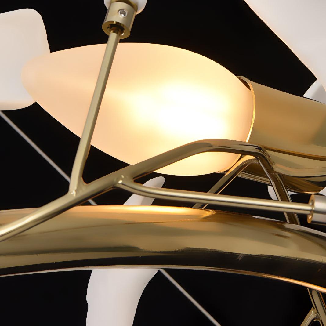 Gingko Ceramic Branch Chandelier Q