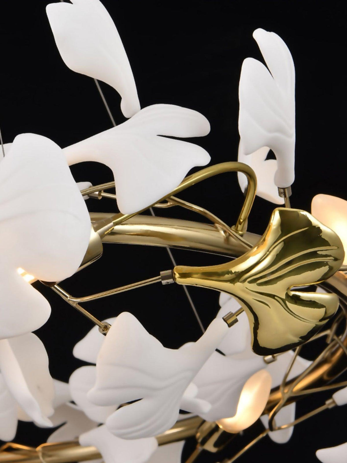 Gingko Ceramic Branch Chandelier Q