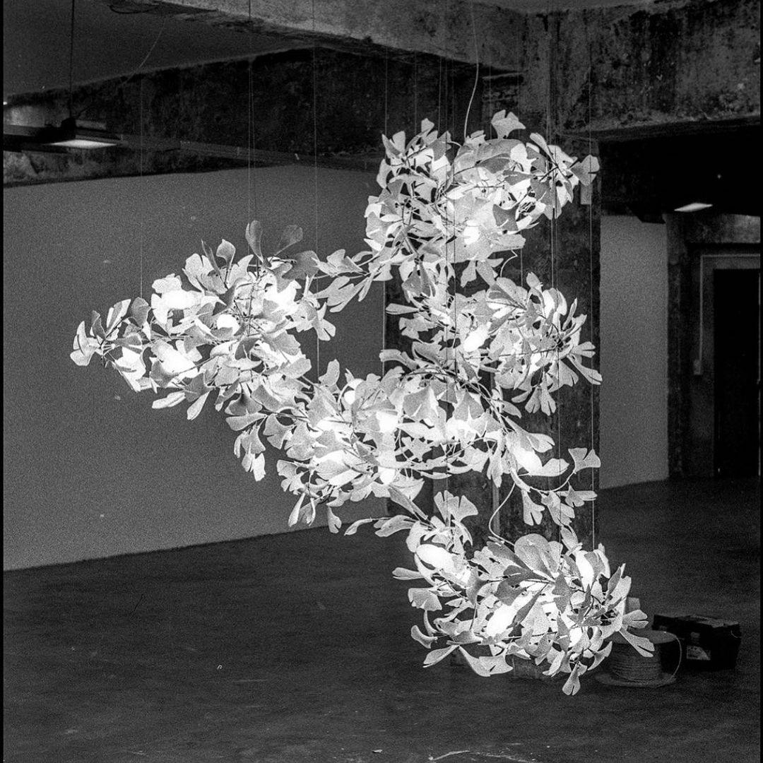 Gingko Ceramic Branch Chandelier F