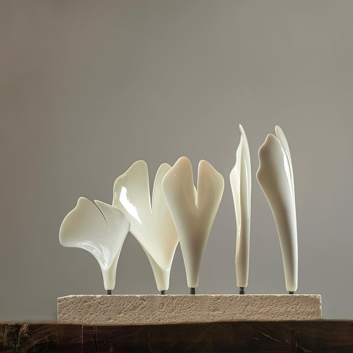 Gingko Ceramic Branch Chandelier C