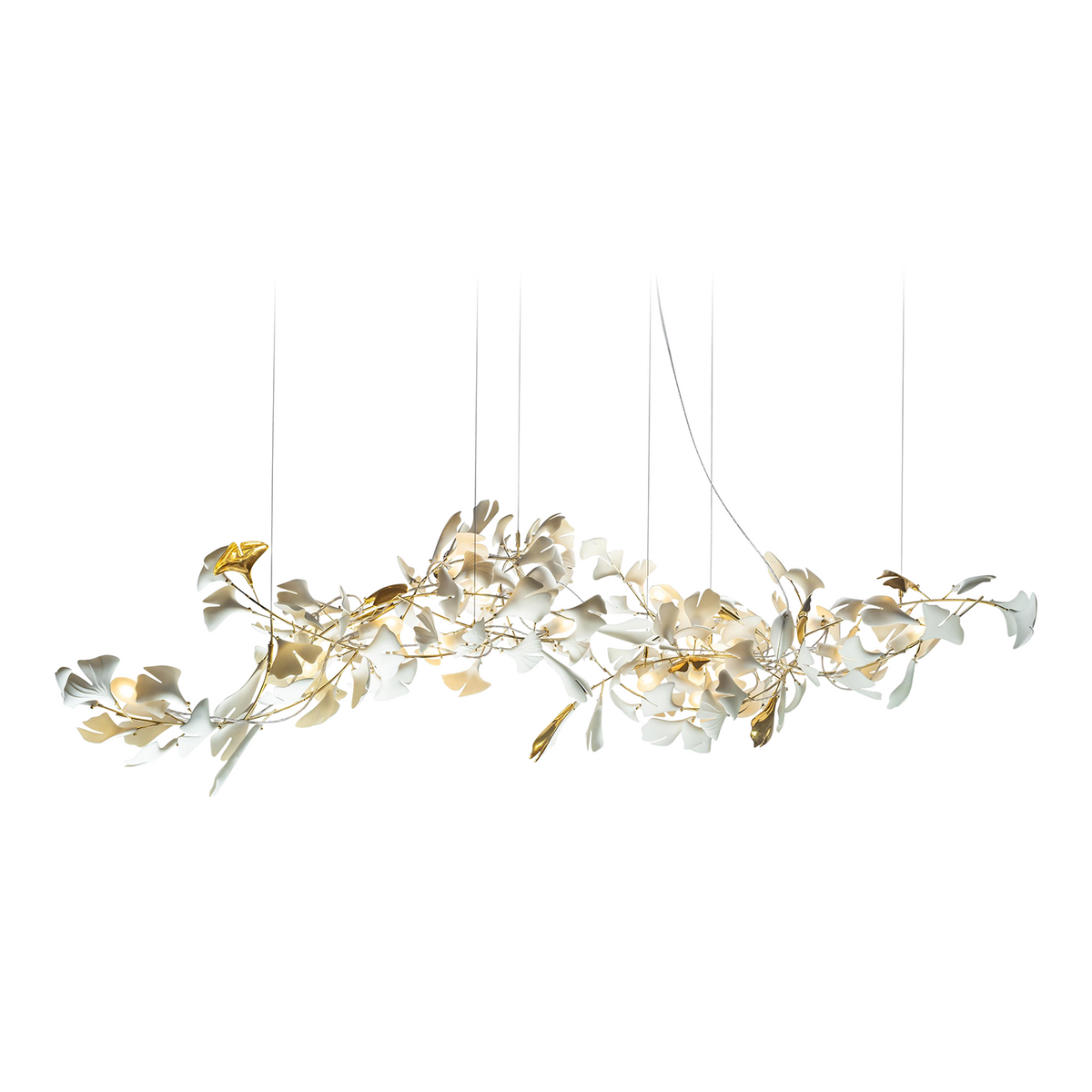 Gingko Ceramic Branch Chandelier A