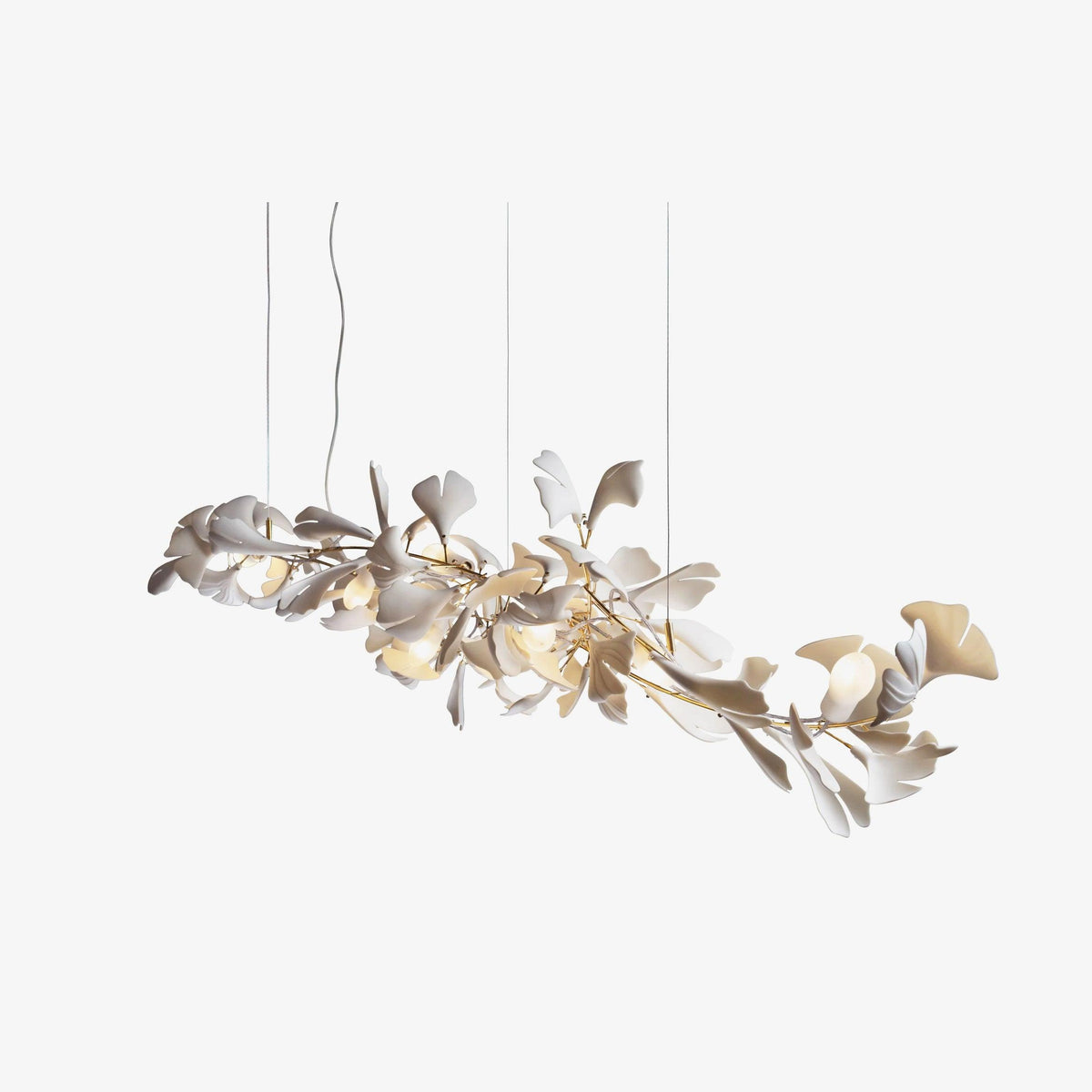 Gingko Ceramic Branch Chandelier A