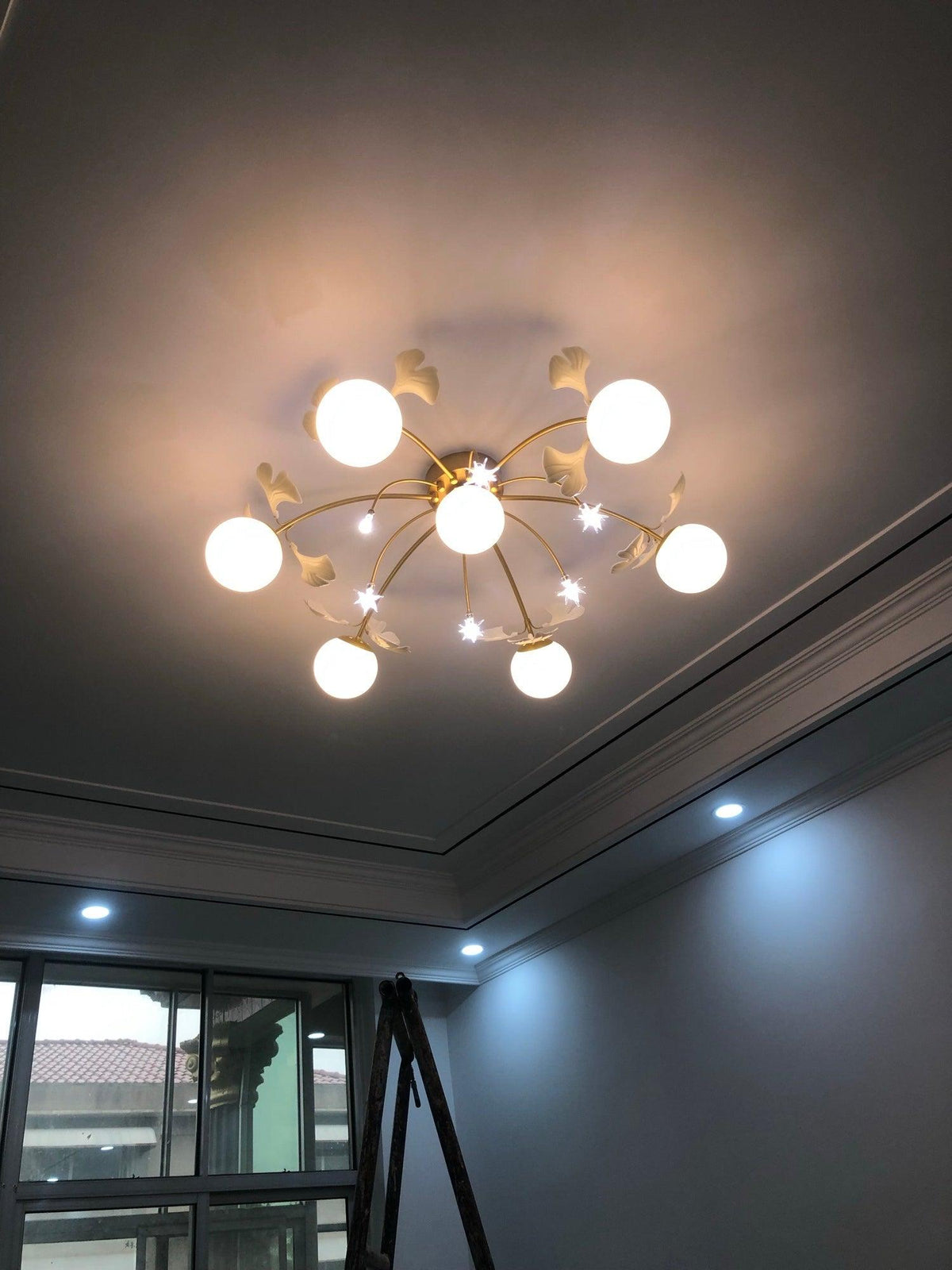 Ginkgo Glass Ceiling Lamp
