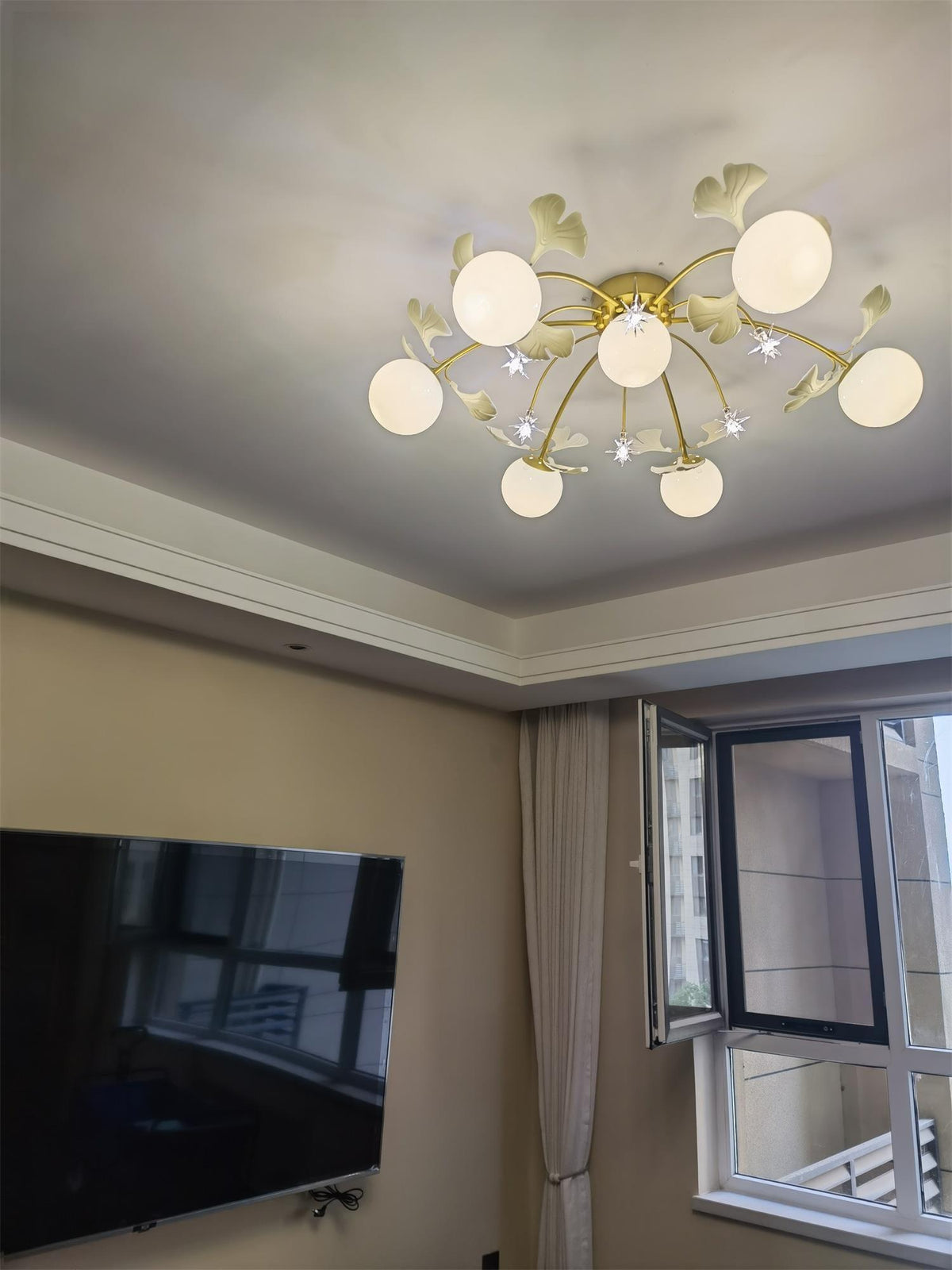 Ginkgo Glass Ceiling Lamp