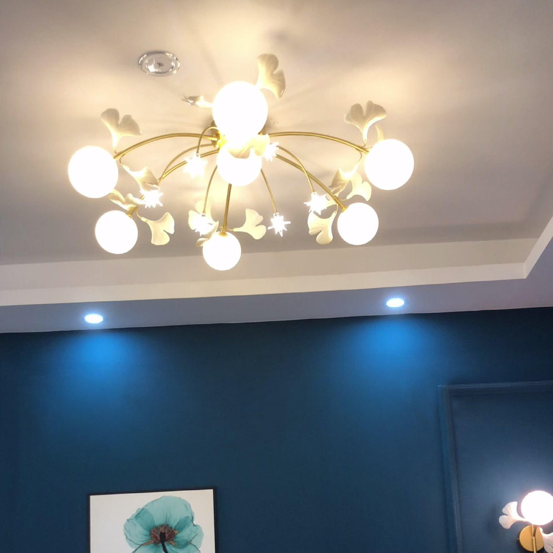 Ginkgo Glass Ceiling Lamp