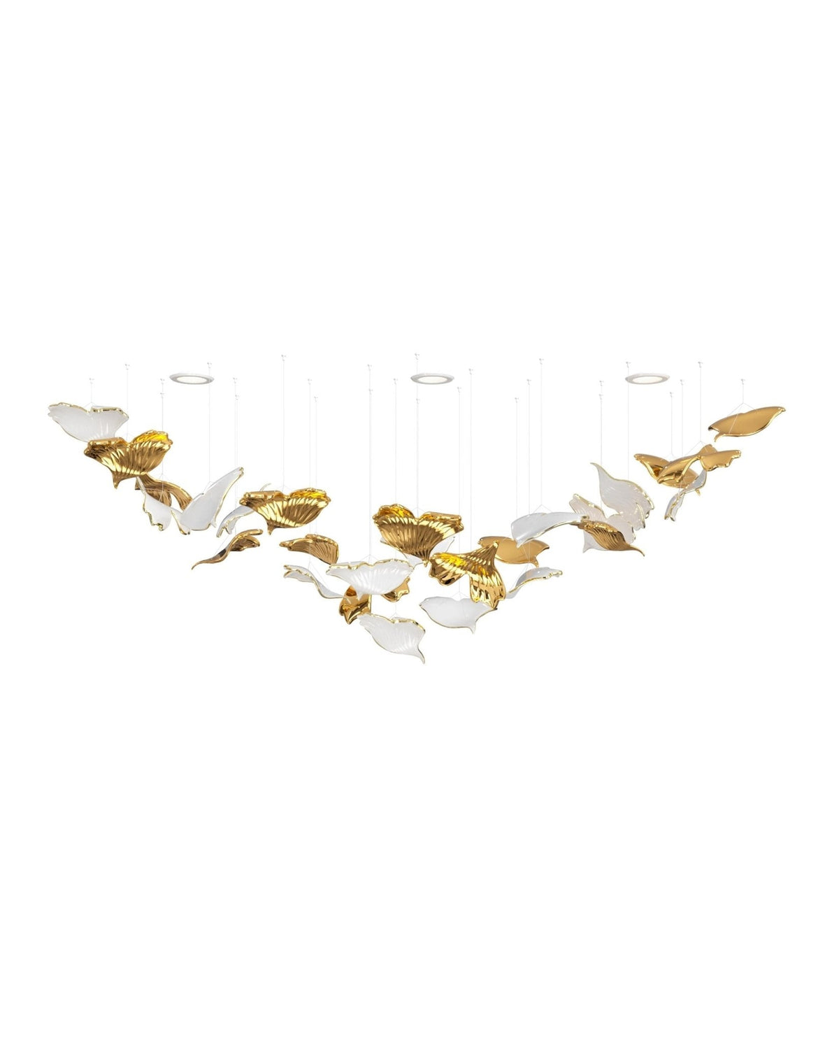 Ginkgo Ceramics Tree Chandelier