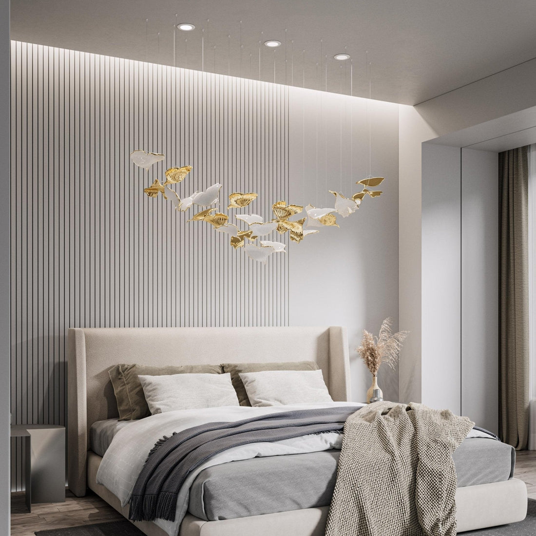 Ginkgo Ceramics Tree Chandelier