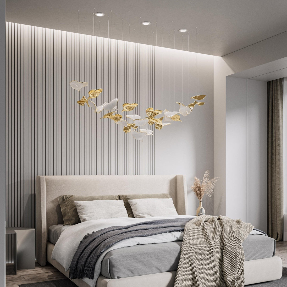Ginkgo Ceramics Tree Chandelier