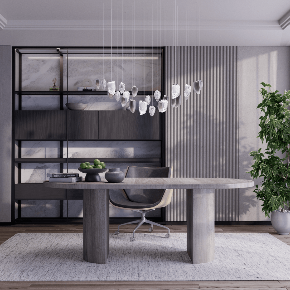 Galaxy Glacier Crystal Chandelier