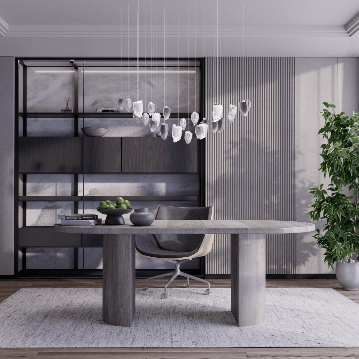 Galaxy Glacier Crystal Chandelier