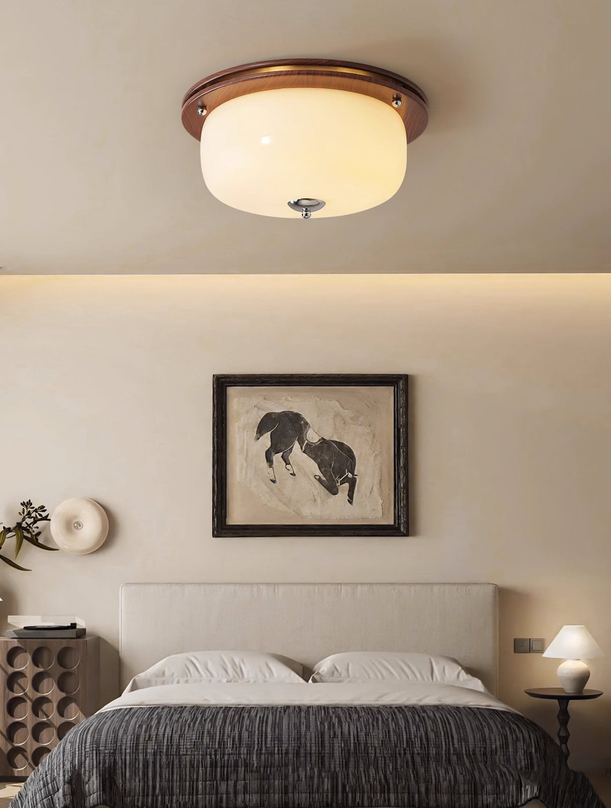 Glass Dome Ceiling Light