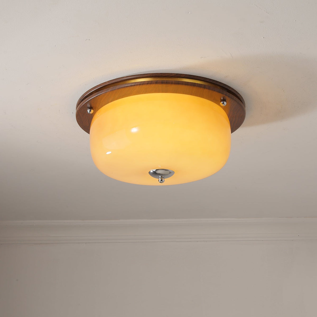 Glass Dome Ceiling Light