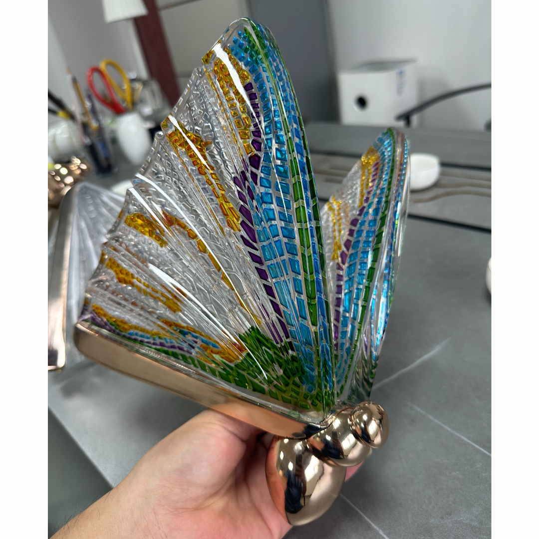 Extra Large Light Luxury Art Butterfly Pendant Chandelier for Bedroom / dining Room / staircase