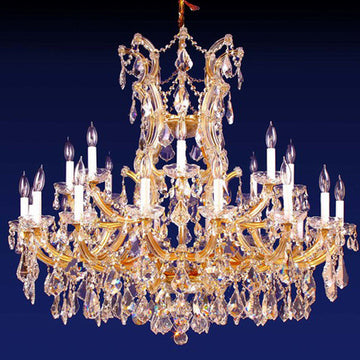Golden 25 Lights Crystal Maria Theresa Chandelier