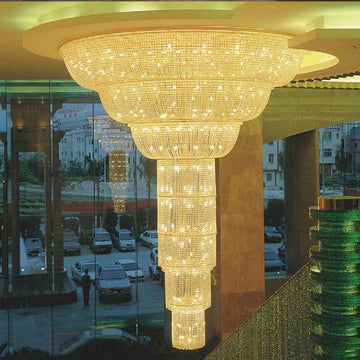 Golden Empire Mounting Crystal Chandelier