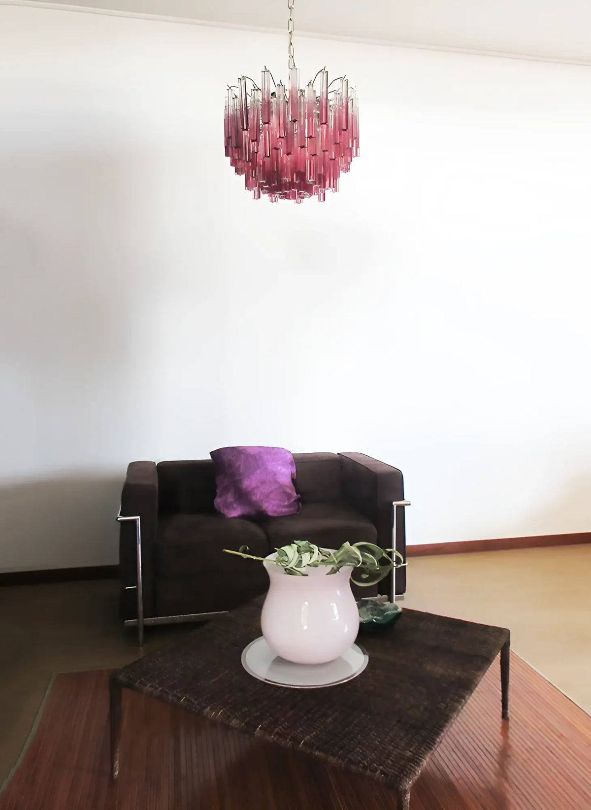 Gorgeous Murano Quadriedri Prisms Chandelier