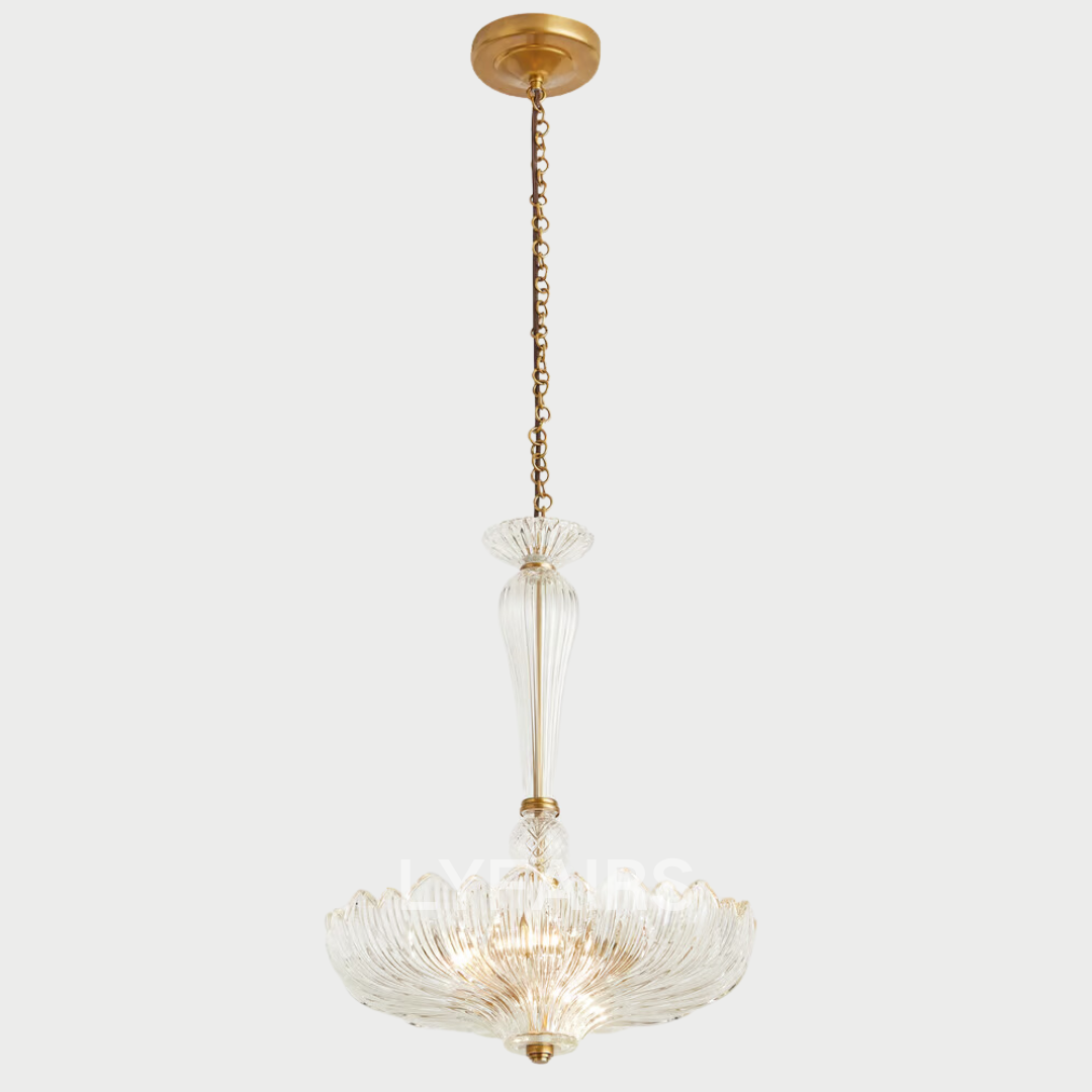 Vintage Traditional Glass Umbrella Chandelier for Bedroom / dining Room
