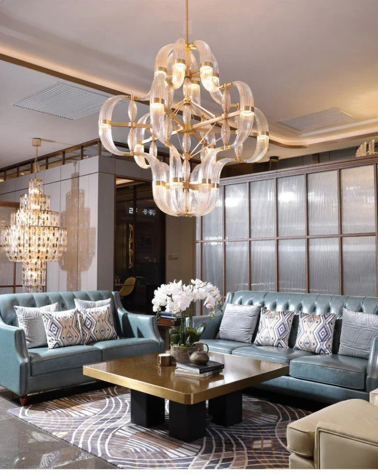 Modern Art Glass Chandelier for Living Room / dining Room / kitchen Island / bedroom