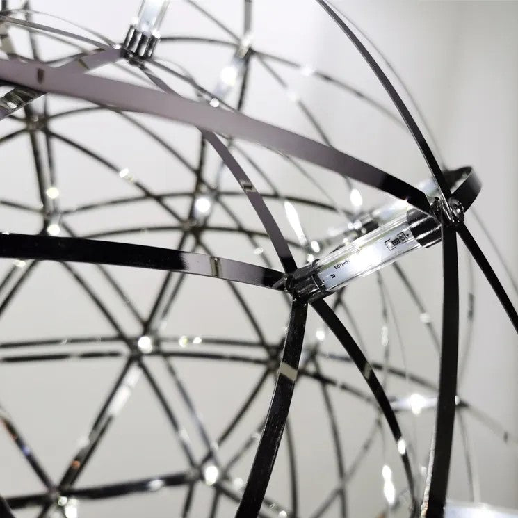 Round Starry Sky Chandelier Light Fire Ball Ceiling Lighting for Living Room / cottage / high-Ceiling