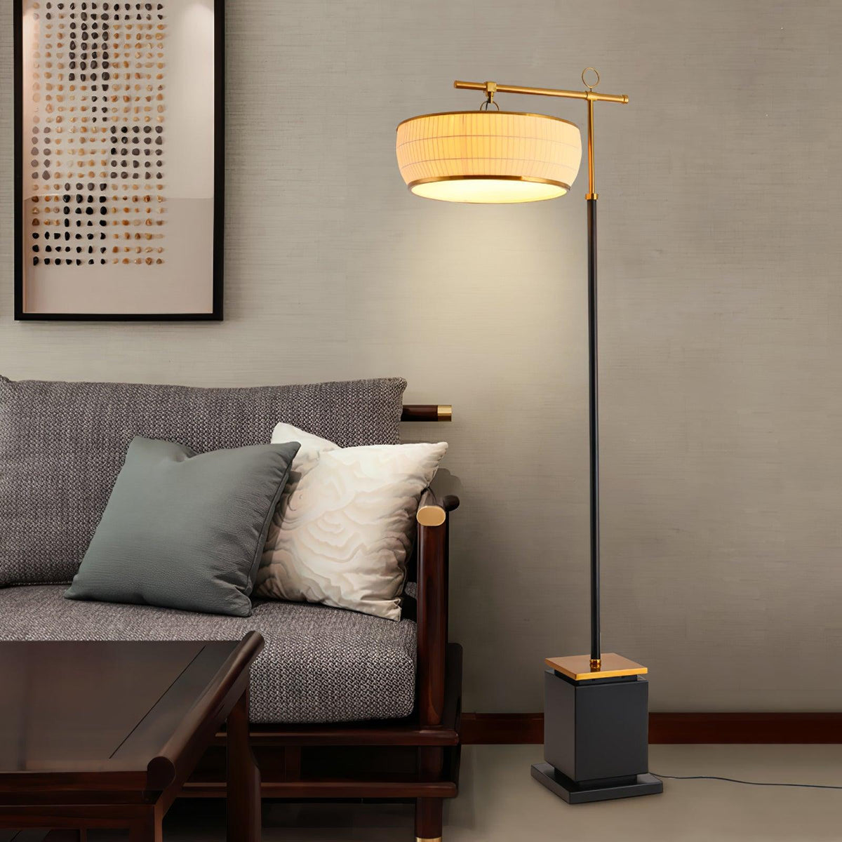 Hejun Fabric Floor Lamp