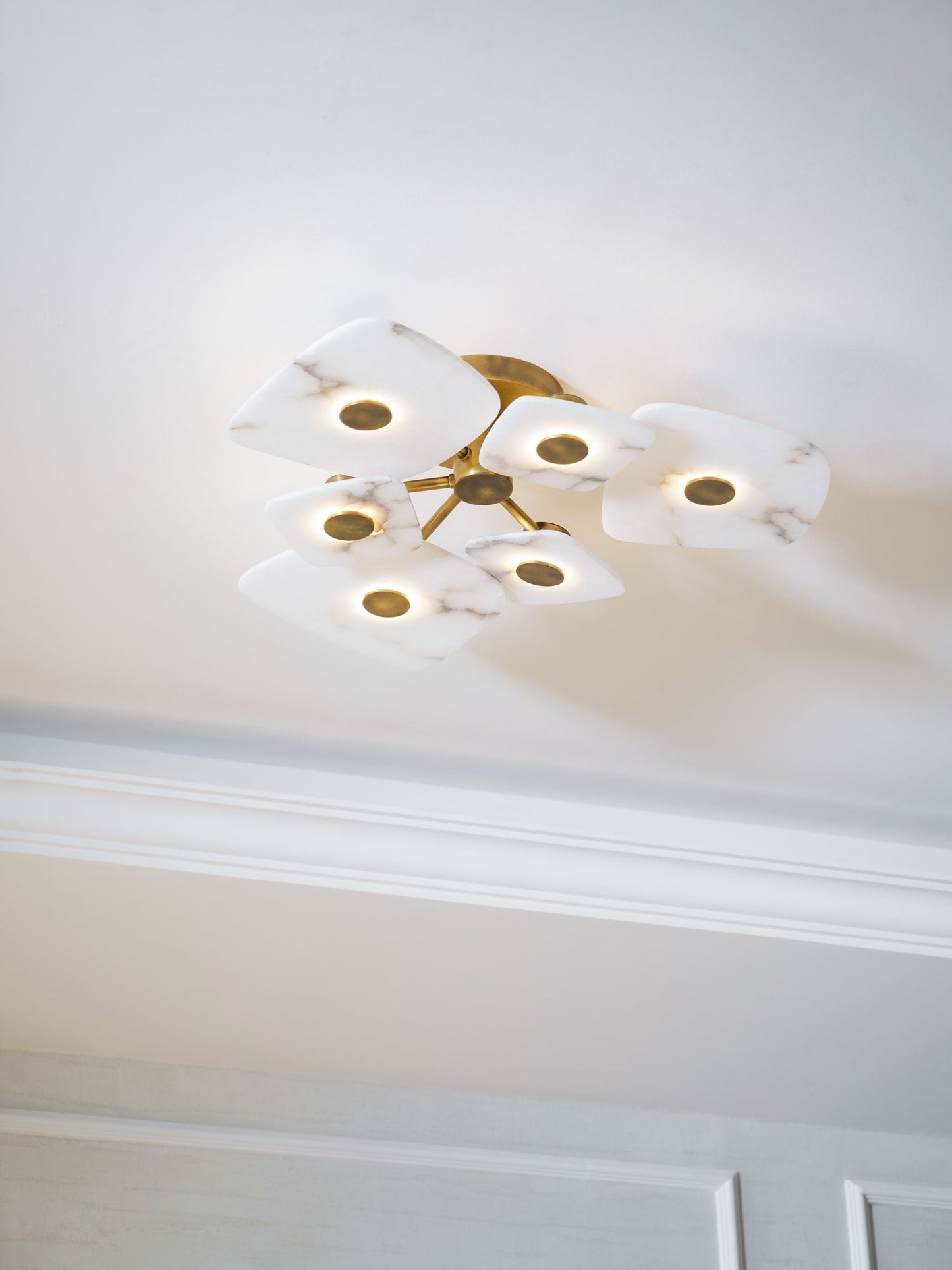 Holmdel Alabaster Ceiling Lamp - Vakkerlight