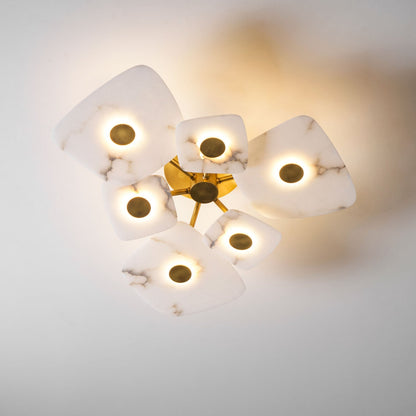 Holmdel Alabaster Ceiling Lamp - Vakkerlight