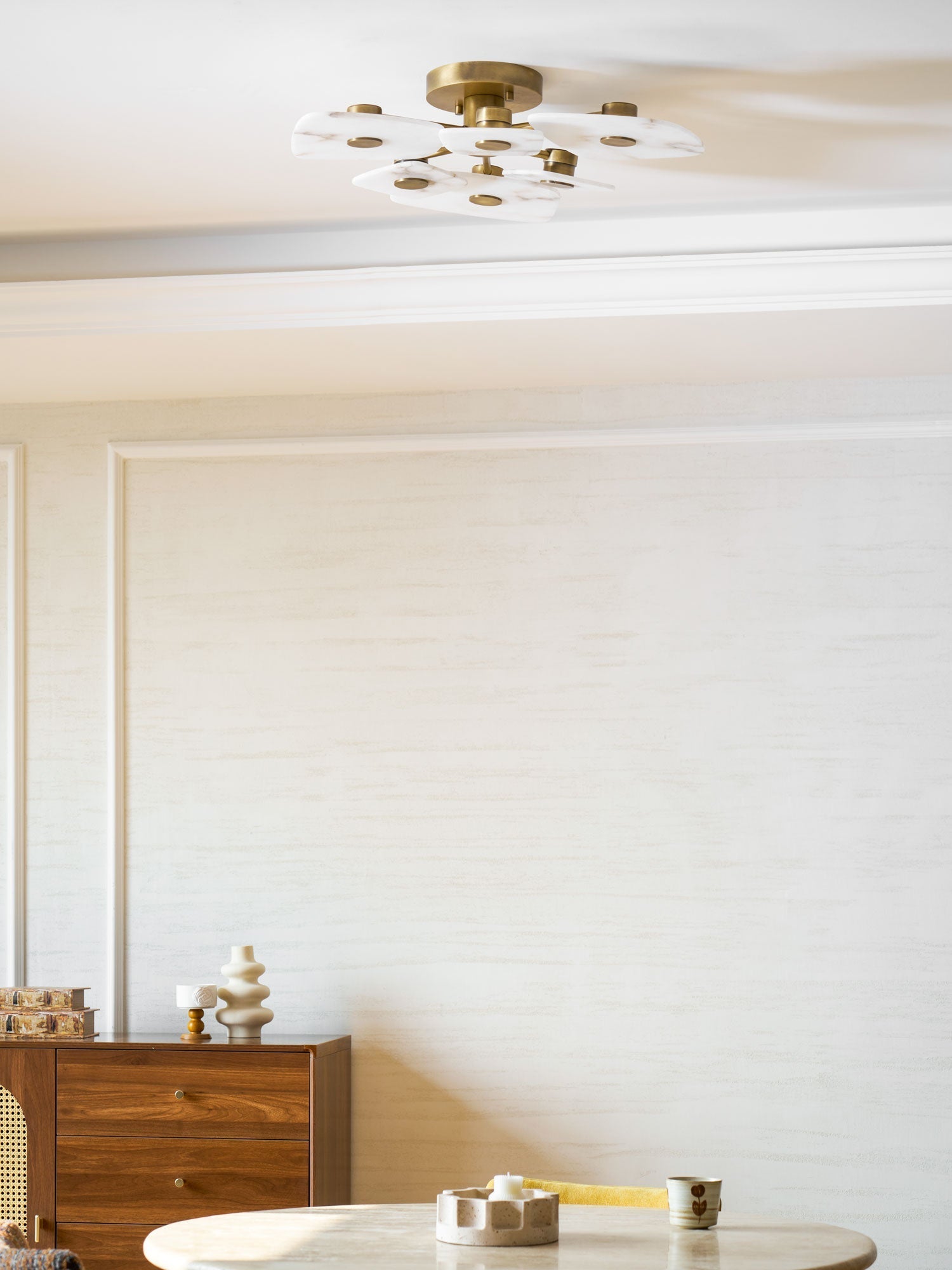 Holmdel Alabaster Ceiling Lamp - Vakkerlight