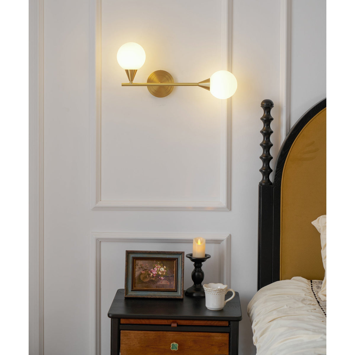 Holten Brass Armed Sconce
