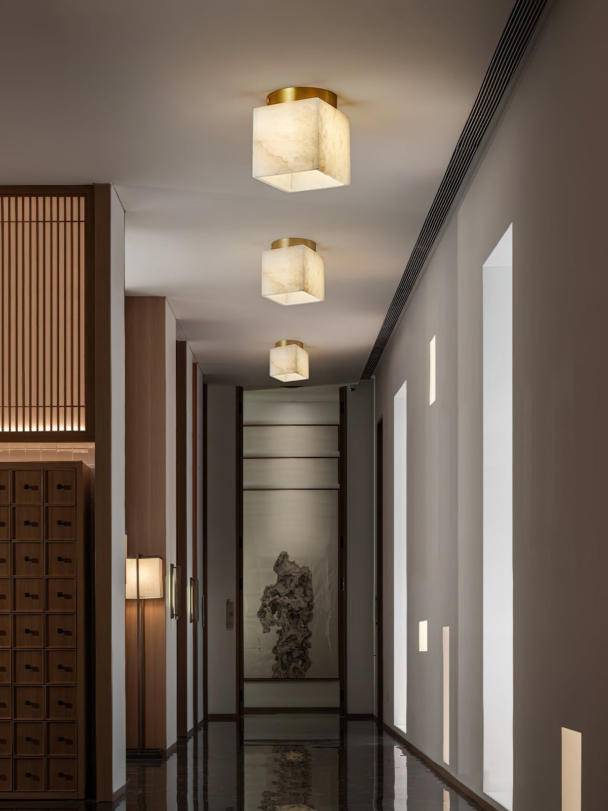 Budnick Alabaster Ceiling Light