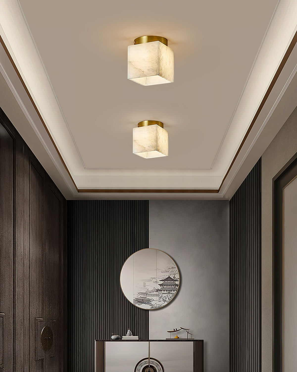 Budnick Alabaster Ceiling Light