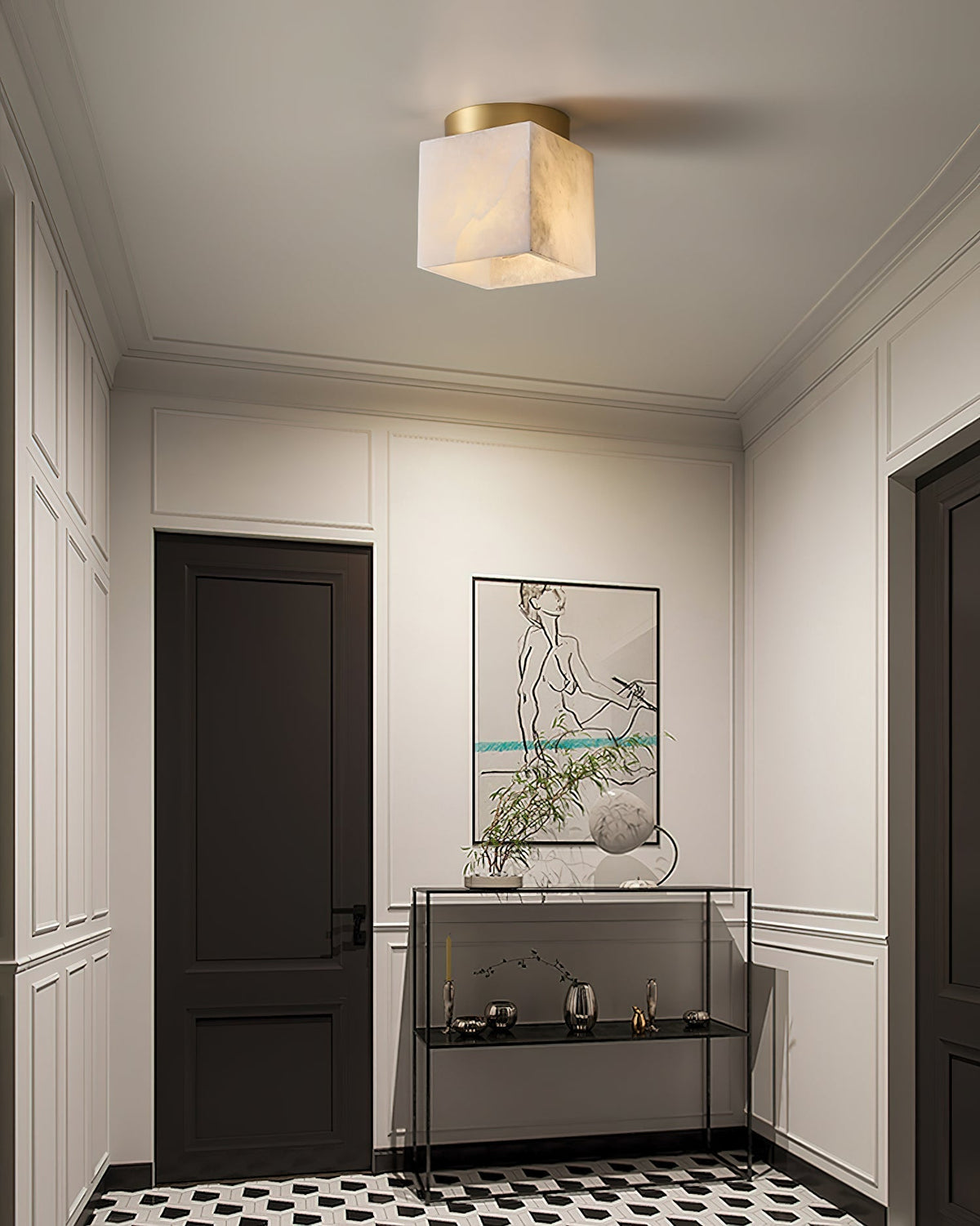Budnick Alabaster Ceiling Light