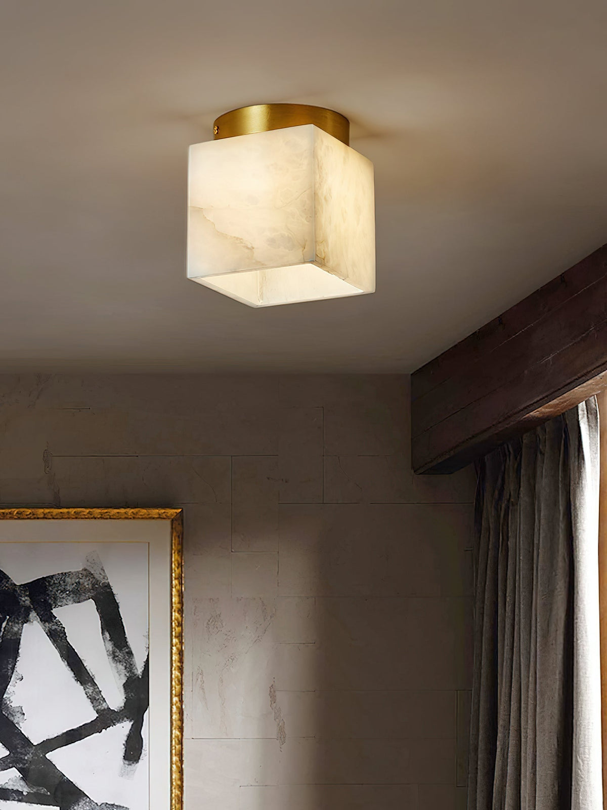 Budnick Alabaster Ceiling Light