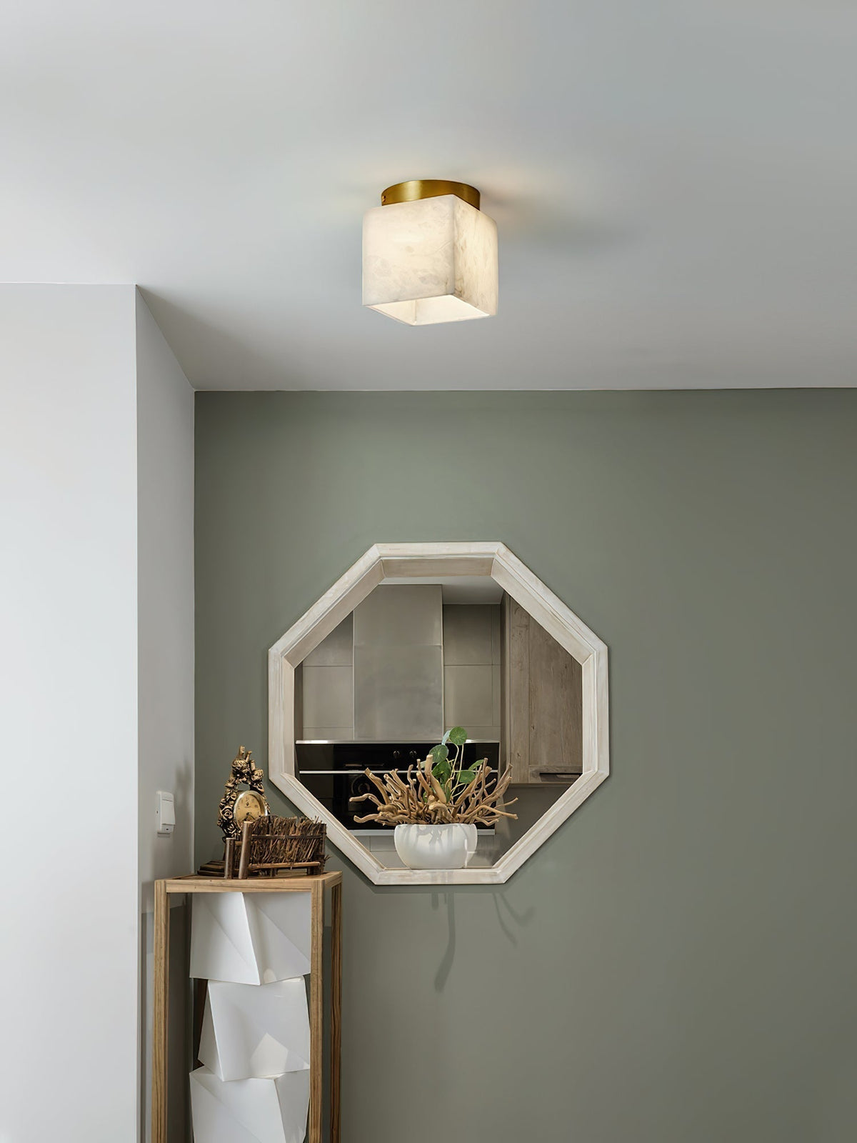 Budnick Alabaster Ceiling Light