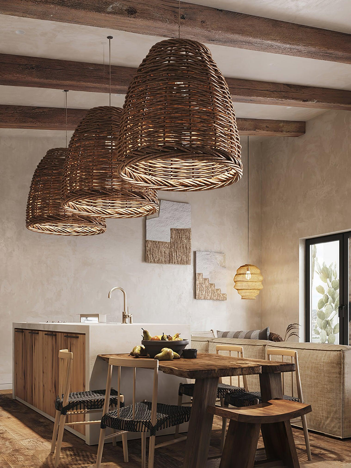 Hues Wicker Pendant Lamp