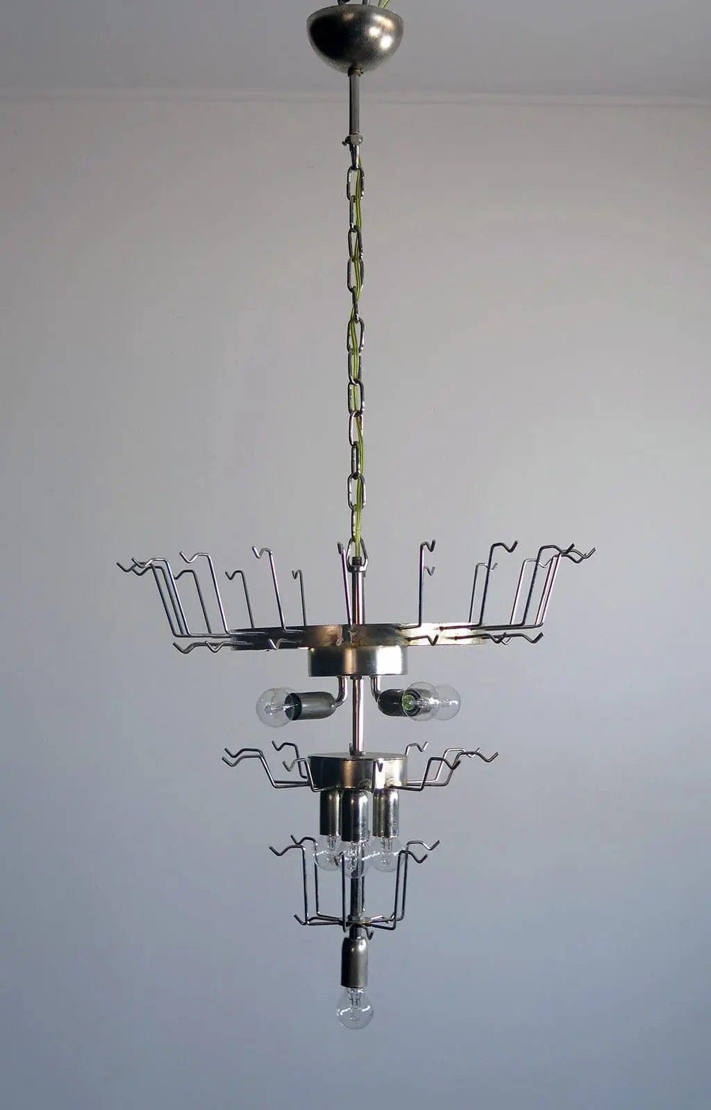 Murano Chandelier – 52 Glass Leaves – Pink
